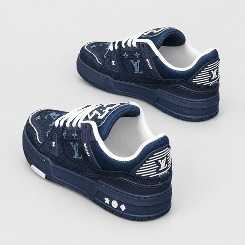 Men's Graphic Platform Sneakers