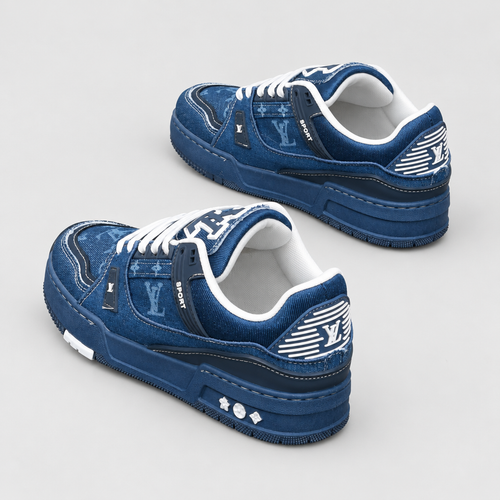 Men's Graphic Platform Sneakers