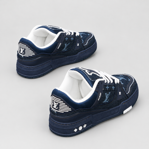 Men's Graphic Platform Sneakers