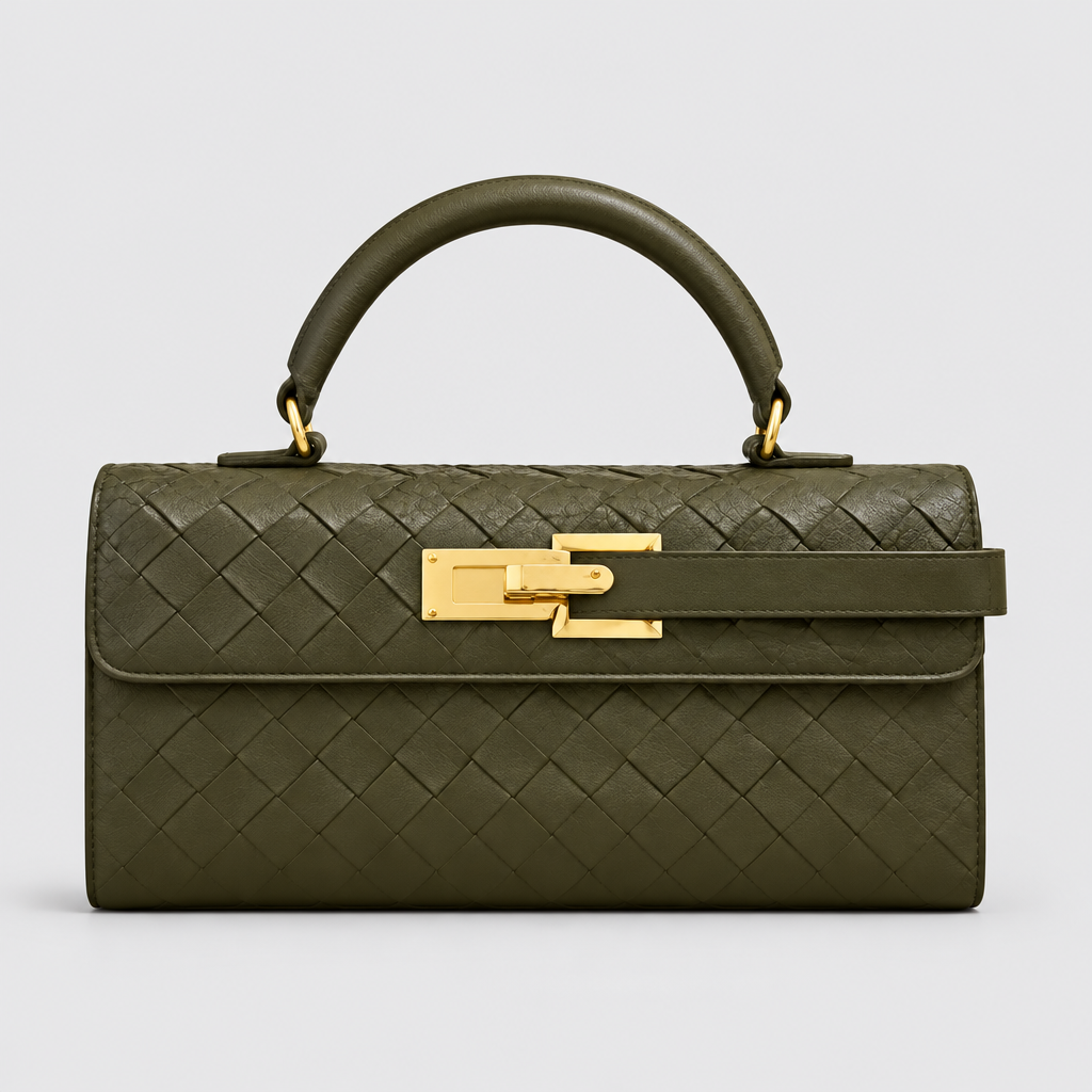 JT studio 2026-10-08 | Structured Top Handle Flap Handbag | olive-front-hero
