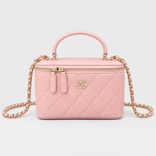 Quilted Leather Vanity Crossbody Bag