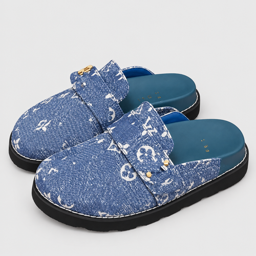 Unisex Patterned Platform Clog Mules