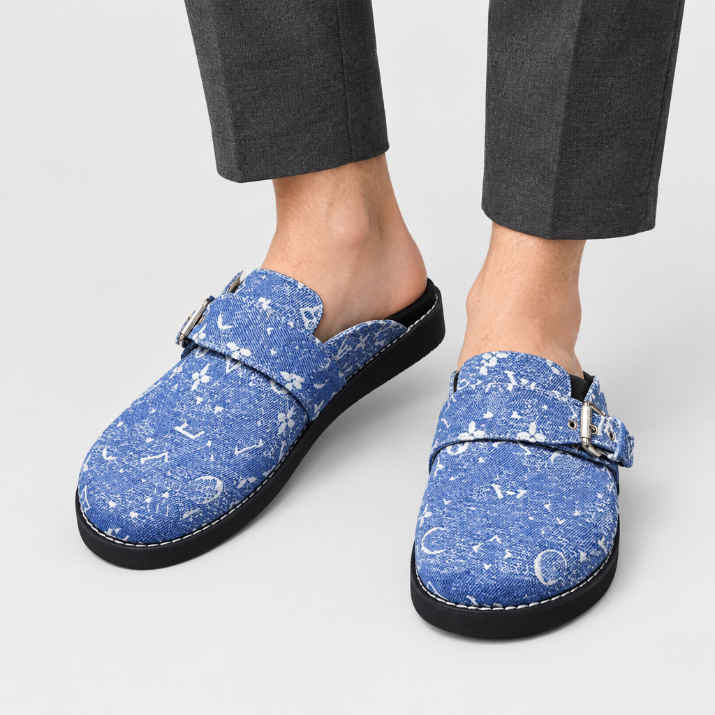 JT studio 2026-10-08 | Unisex Patterned Clog Mules | alternate-on-foot