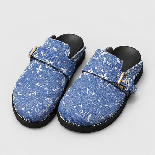 Unisex Patterned Clog Mules