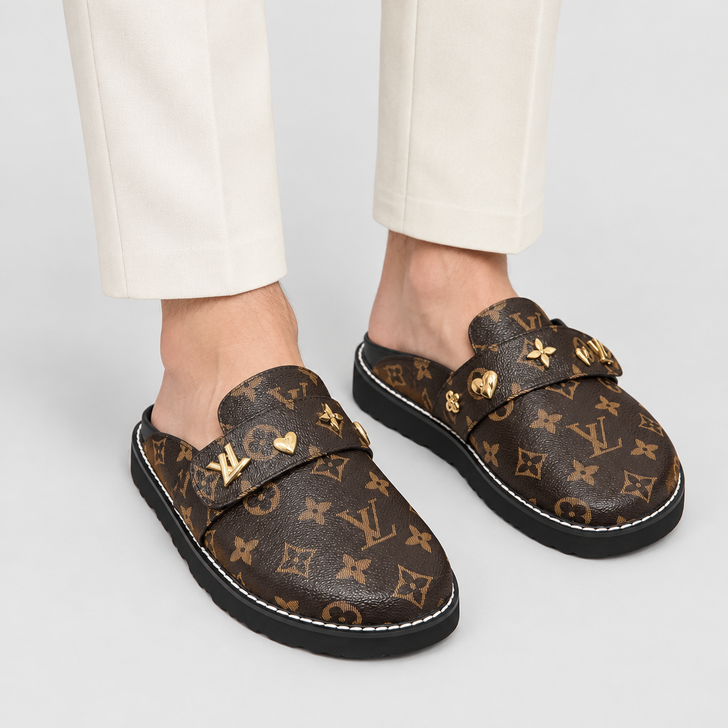 JT studio 2026-10-08 | Unisex Patterned Clog Mules | main-on-foot
