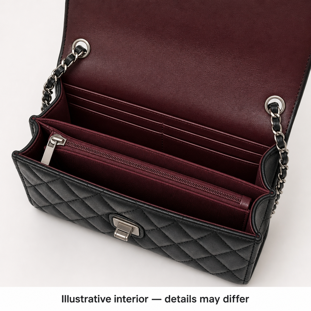 Illustrative interior — details may differ