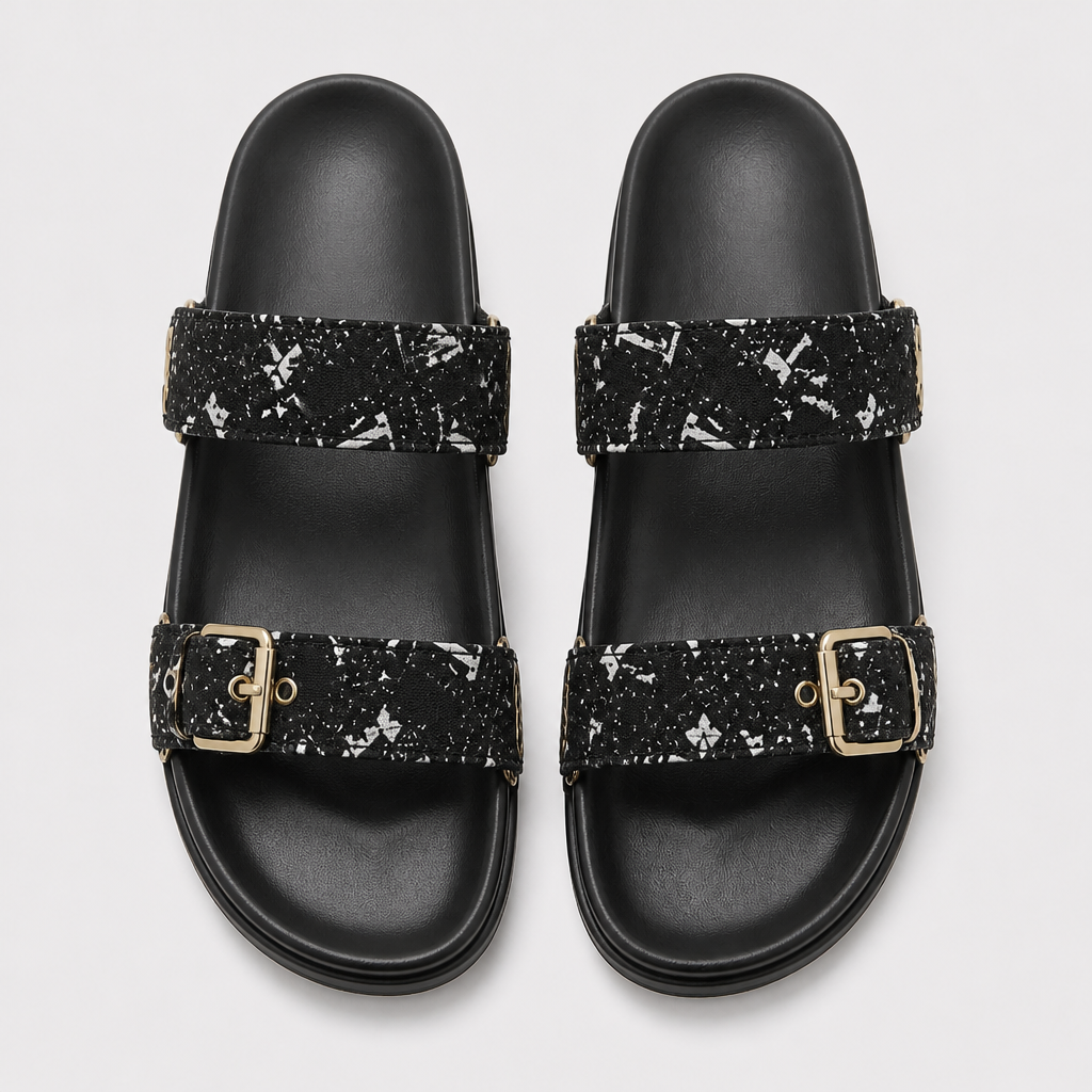 JT verified 15428297916666-front-024 944fdc66f794 — Black Speckled Single Buckle
