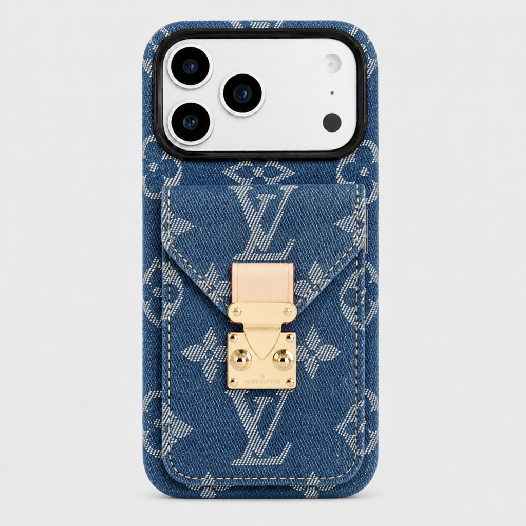 JT verified 15428306239738-front-005 8b92b5c155fb — Blue Denim-Look Monogram with Gold-Tone Clasp