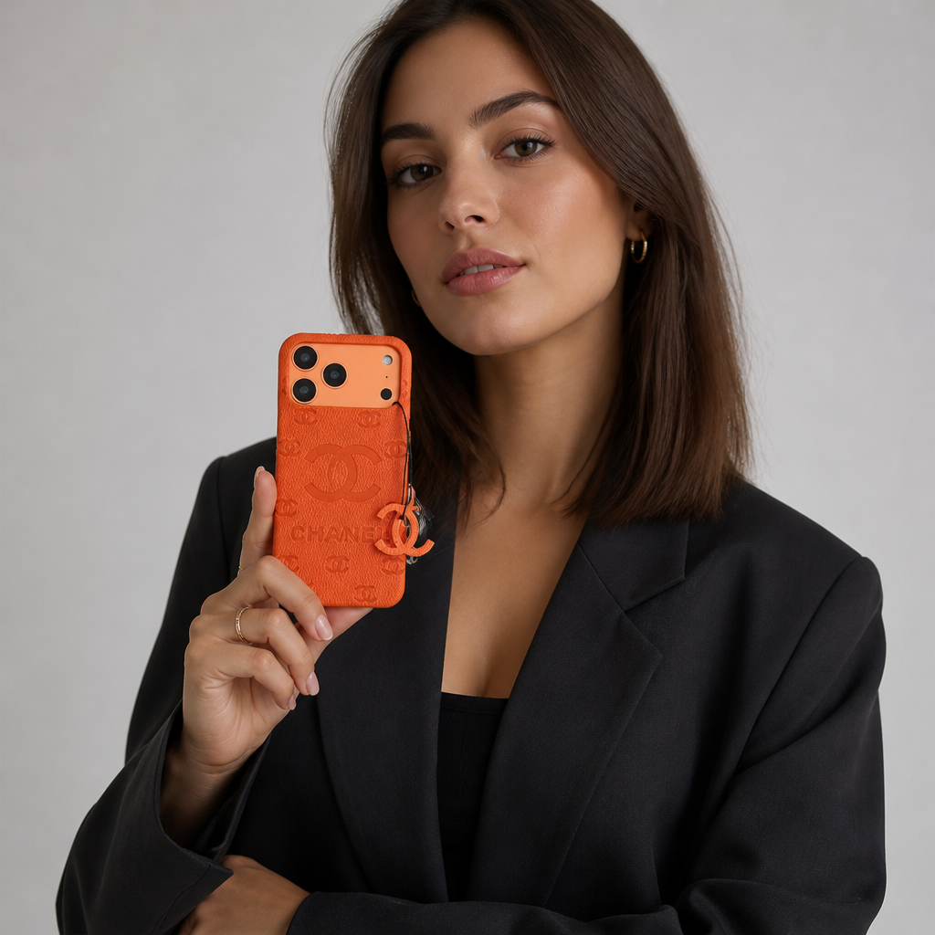 Orange — studio model photo.