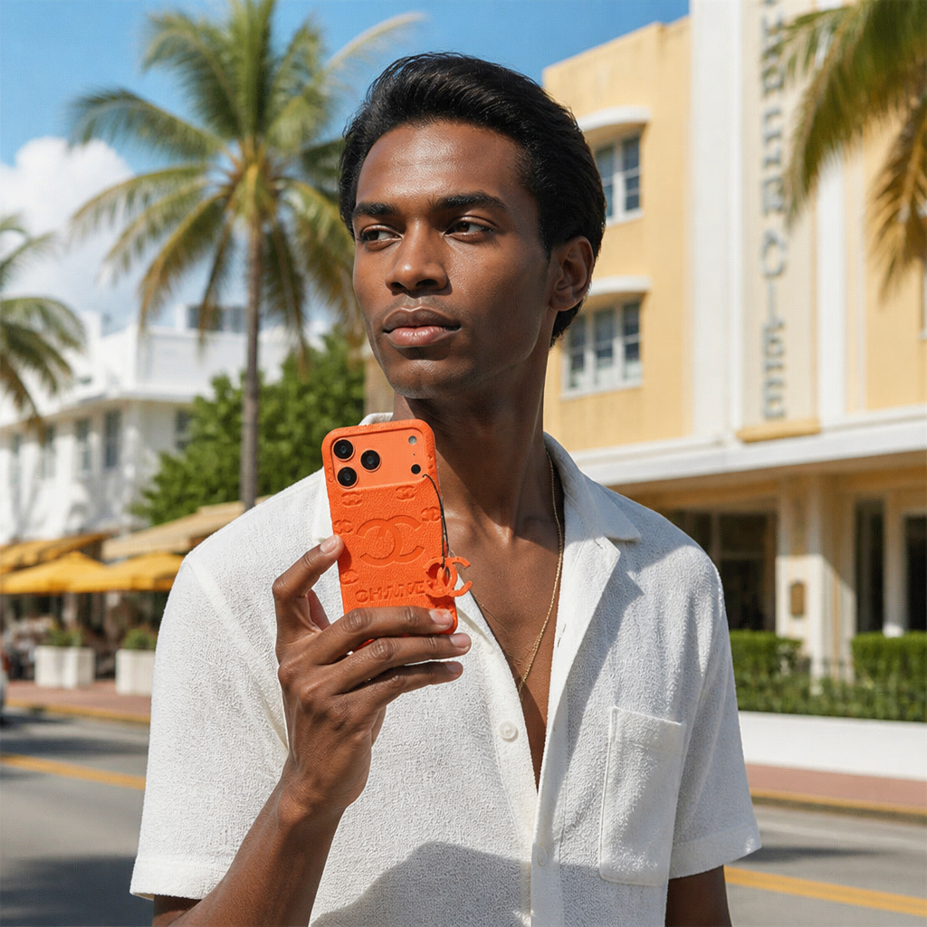 Orange — lifestyle photo in Miami.