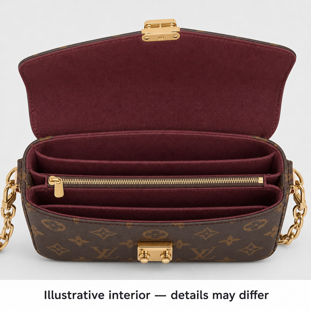 Illustrative interior — details may differ
