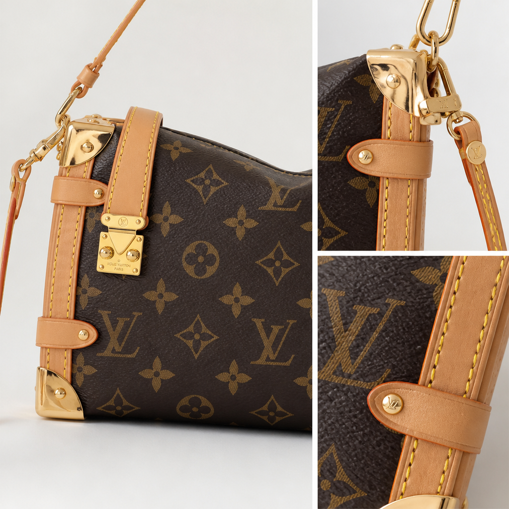 JT verified 15428695982330-detail-collage 60cf0603adc1 — Brown monogram with tan trim, small