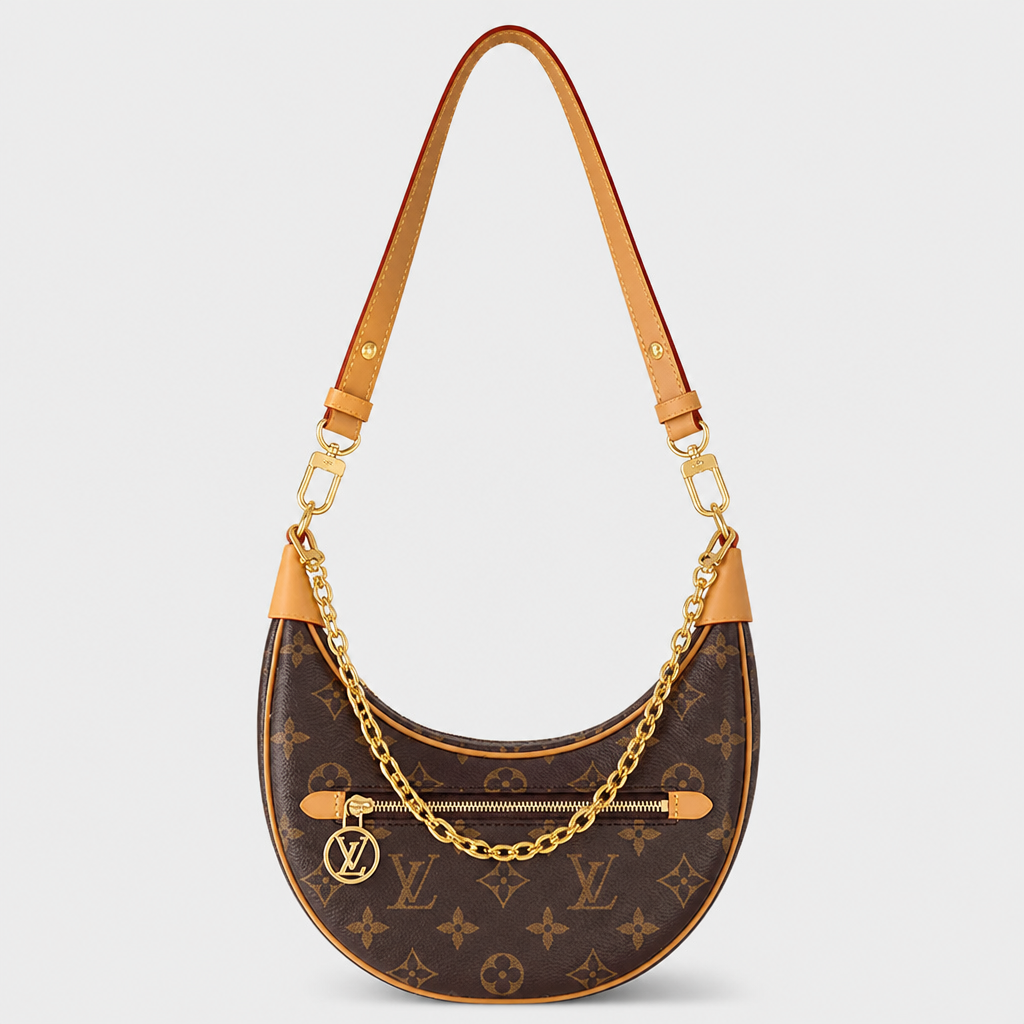 JT verified 15428696047866-front-009 c81ba7c36408 — Brown monogram, tan trim — 9.1 in