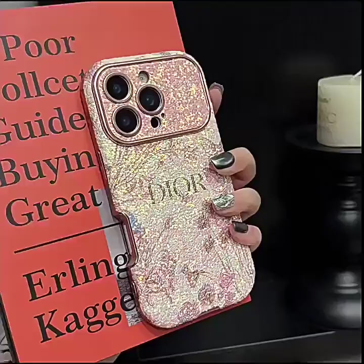 Women's Sparkling Diamond Flower Phone Case for iPhone