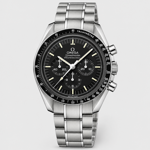 Baton-Dial Tachymeter Bracelet Watch