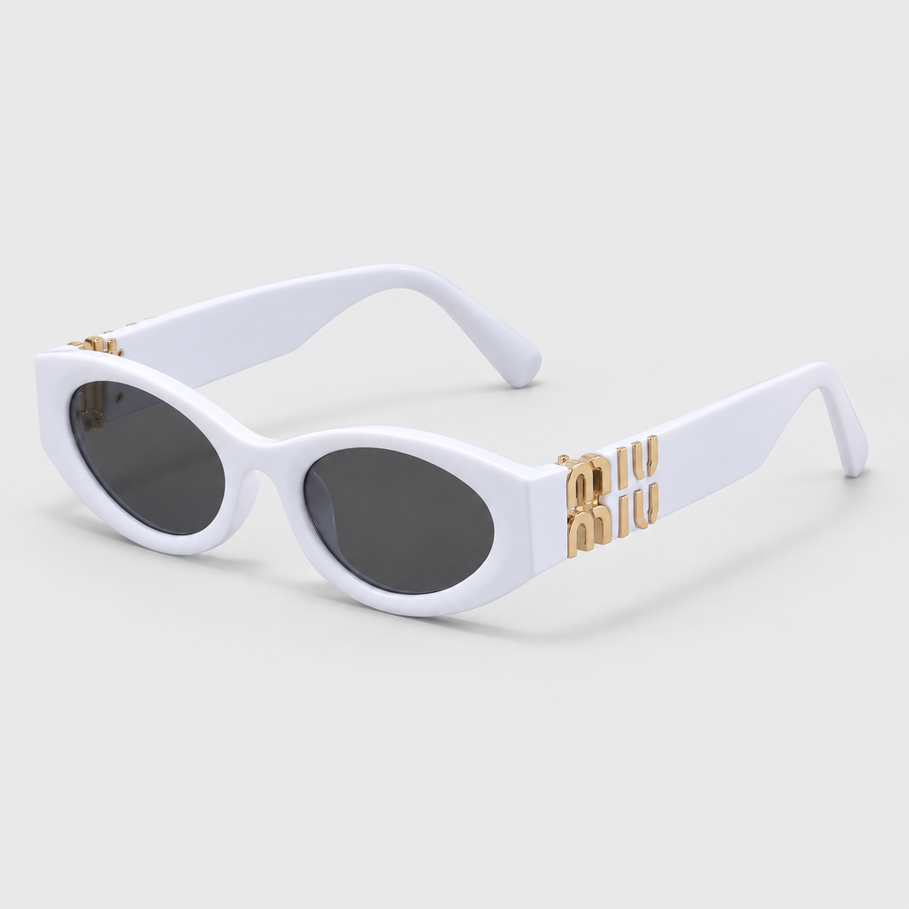 JT SOP 2026-10-06 — White Frame / Gray Lenses / Sunglasses Only