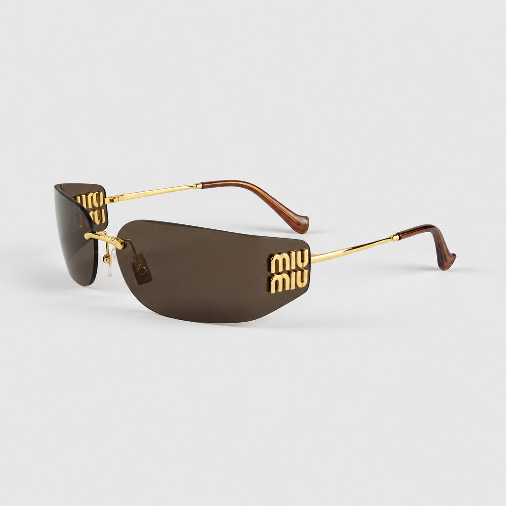 JT SOP 2026-10-06 — Gold frame with brown lens / With Glasses Case