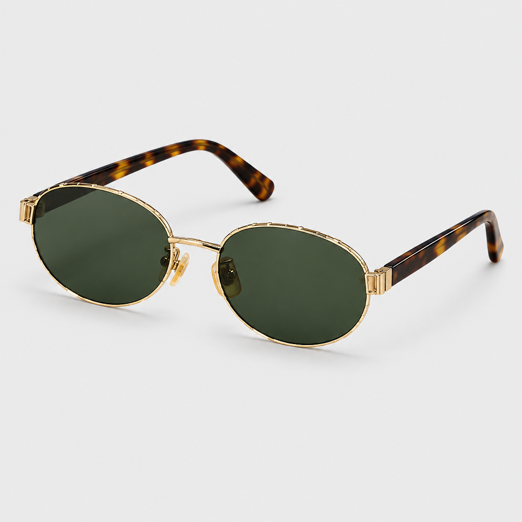 JT SOP 2026-10-06 — Tortoiseshell frame with green lenses