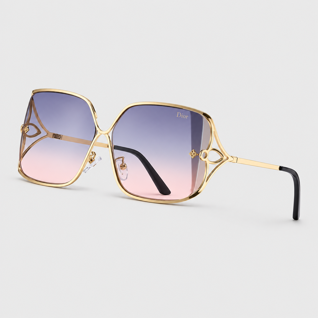 JT SOP 2026-10-06 — Upper blue and lower red gradient lenses with gold frame