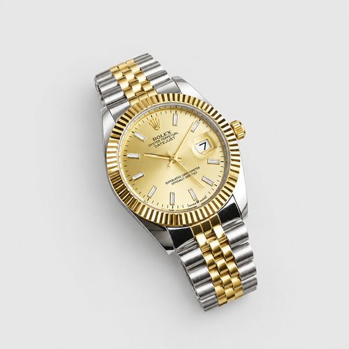 Fluted-Bezel Decorative Marker Watch