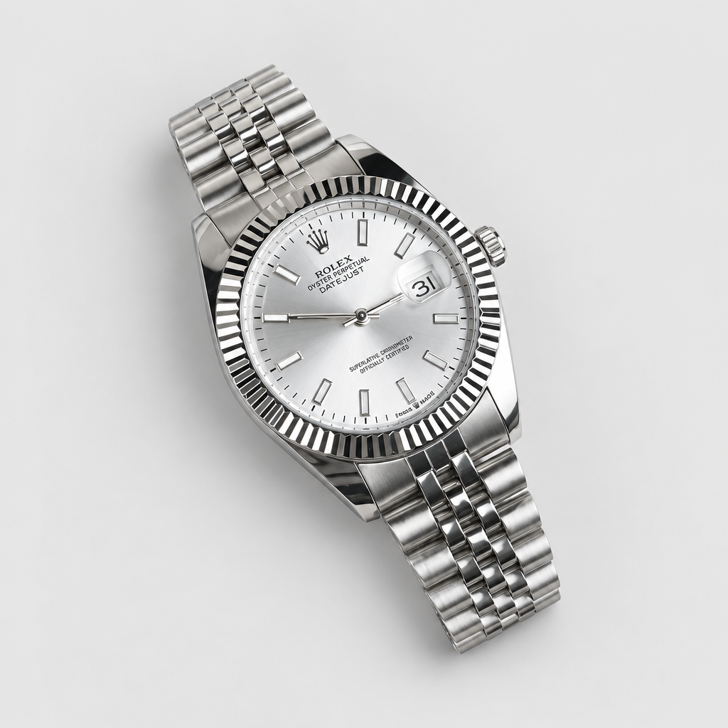 JT SOP 2026-10-06 — Silver Tone / White Striped Dial