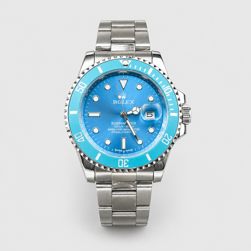 Bold-Color Round Bezel Watch
