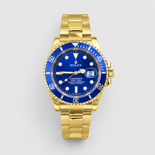 Bold-Color Round Bezel Watch