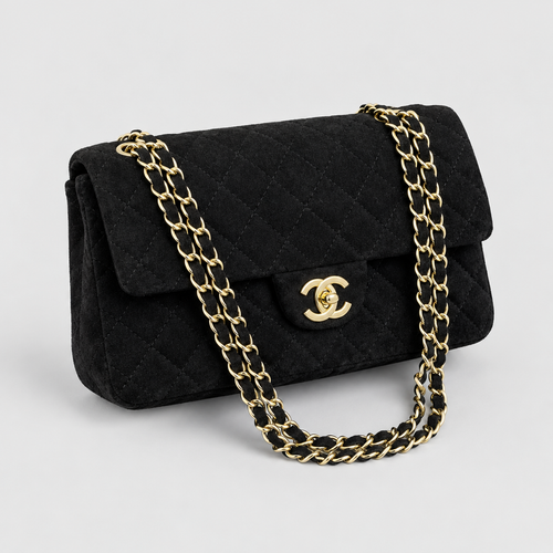 Quilted Crossbody Bag — Neutral & Pink