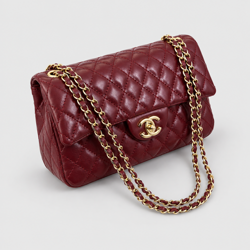 Retro Quilted Chain Crossbody Bag